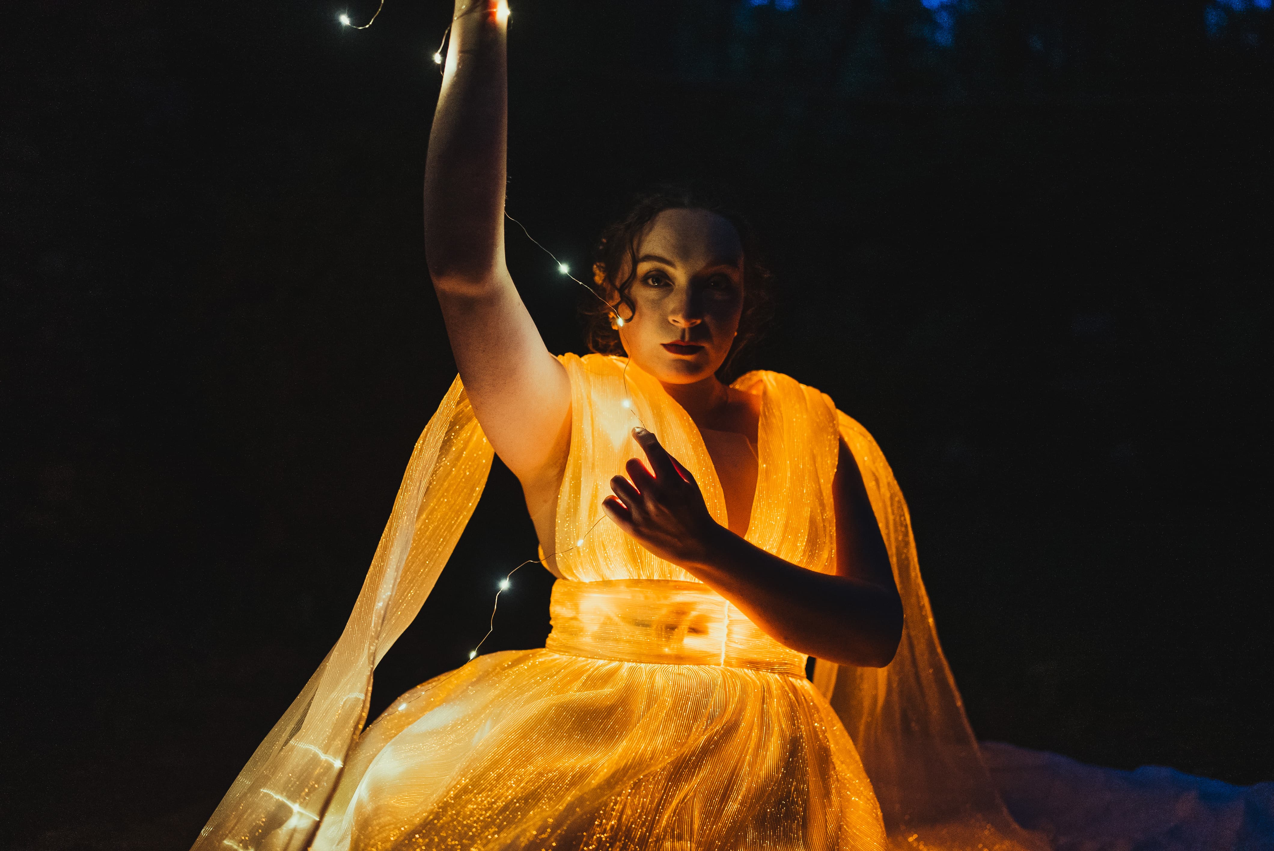 Fiber Optic Dress back