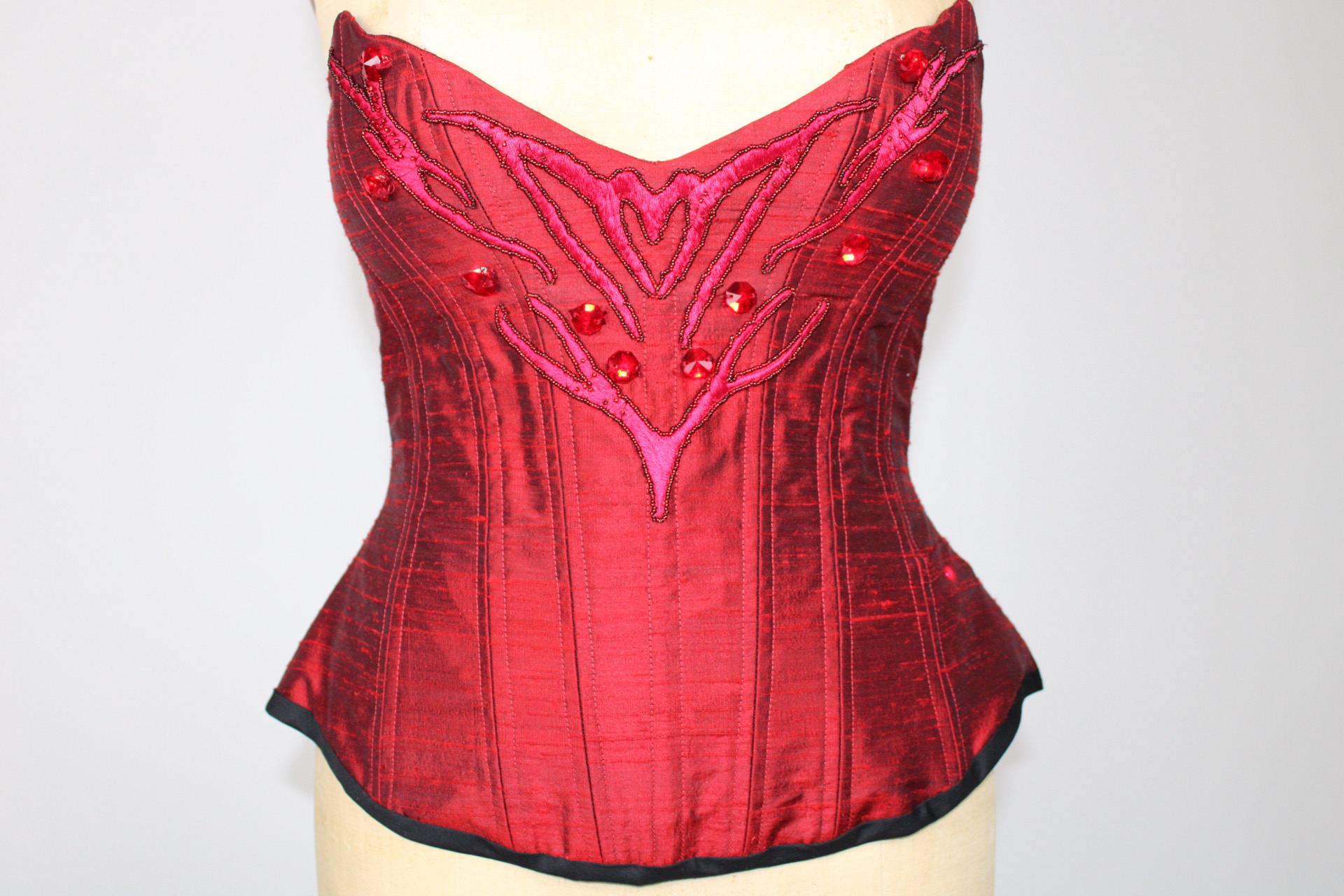 Corset front detail