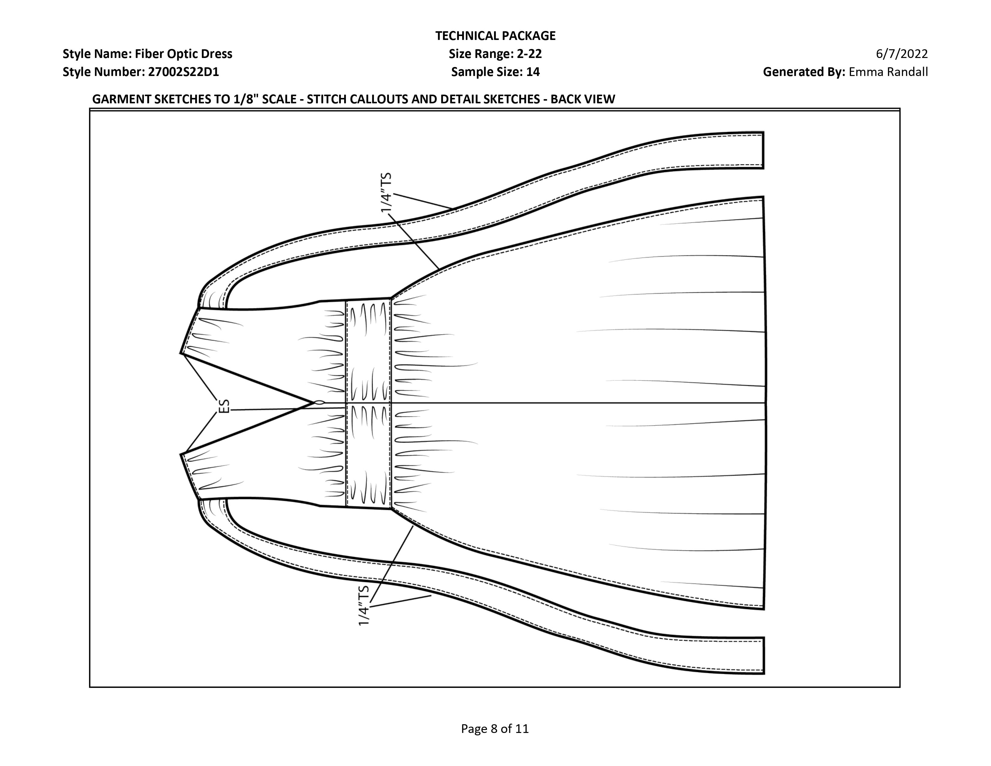 Fiber Optic Dress tech pack page 8